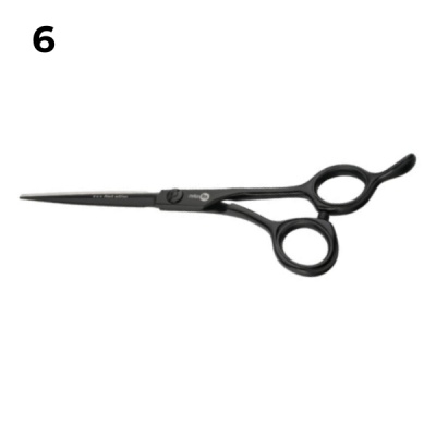 Прямые эргономичные ножницы Black 6‘