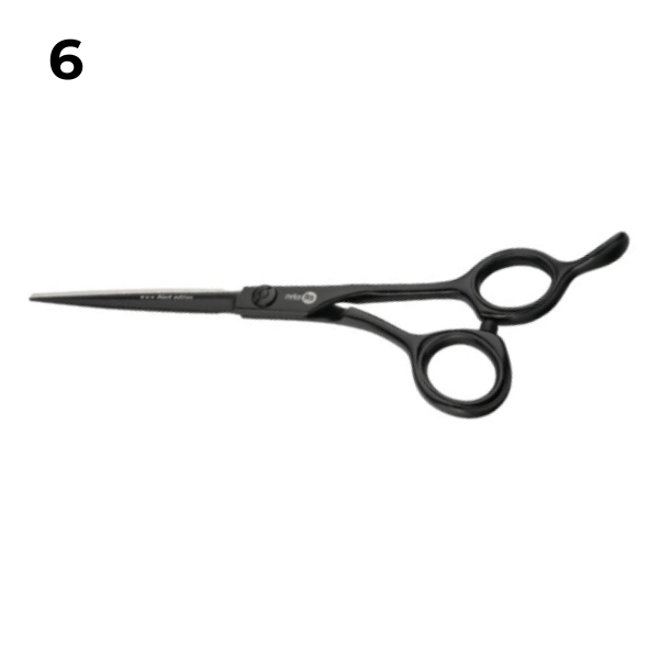 Прямые эргономичные ножницы Black 6‘
