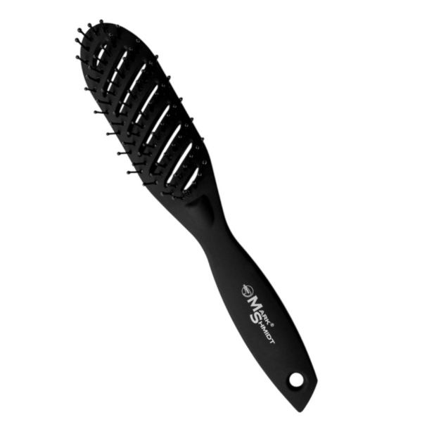 Продувная щётка для укладки волос Mark Shmidt, Soft Touch (чёрная, 23 × 4 см)