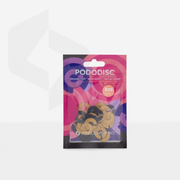 Сменные файлы-кольцо для педикюрного диска Pododisc Staleks Pro S, 320 грит (50 шт)