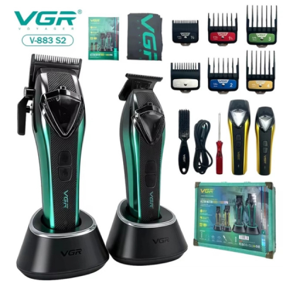 Набор для стрижки машинка и триммер VGR V-883S2 Barber Combo 2in1 Набор для стрижки машинка и триммер VGR V-883S2 Barber Combo 2in1