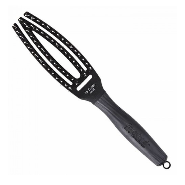 Продувная щетка Fingerbrush Care Iconic Nylon Bristles Black, 4 ряда